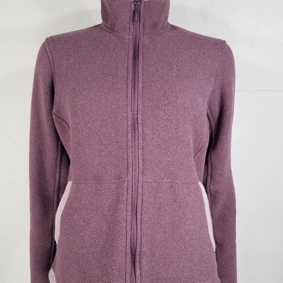 Marmot purple 100% Polyester full zip fleece jacket ladies size Medium - Picture 1 of 10